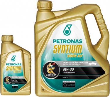 Масло моторное Syntium 5000 AV 5W-30 (1 л) Petronas 18131619 (фото 1)