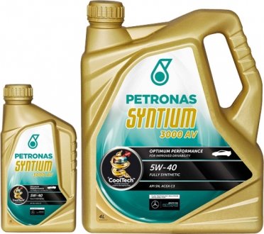 Масло моторное Syntium 3000 AV 5W-40 (1 л) Petronas 18281619 (фото 1)