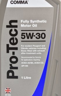 Масло моторное Pro-Tech 5W-30 (1 л) COMMA PTC1L (фото 1)