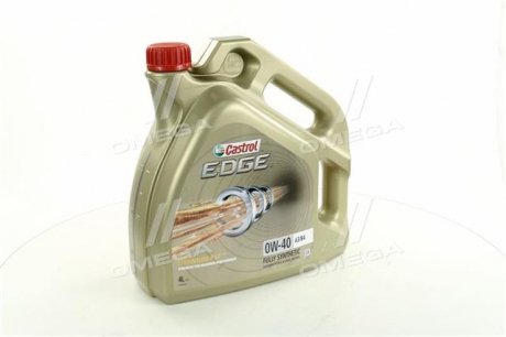 Моторное масло EDGE / 0W40 / 4л. / (ACEA A3/B4) CASTROL 15338F (фото 1)
