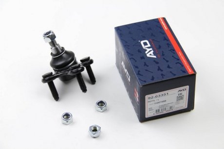 Опора кульова ліва (кон 15.4*20.2) VW TOURAN (03-), JETTA (04-), T-ROC (17-), PASSAT B7 (10-) AYD 92-03351 (фото 1)