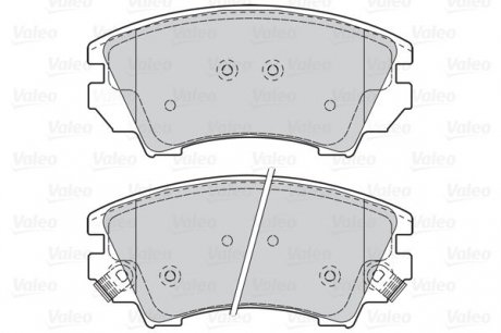 Гальмівні колодки дискові CHEVROLET/OPEL Malibu/AstraJ/Cascada/InsigniaA/Zafira "1,4-2,4 "F "08>> Valeo 302117 (фото 1)