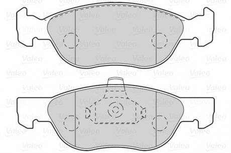 Гальмівні колодки дискові FIAT Punto/Punto Van "1,3-1,9 "F "99-09 Valeo 302104 (фото 1)