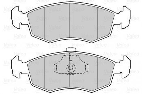 Гальмівні колодки дискові FIAT Doblo "1,2-1,9 "F "01>> Valeo 302023 (фото 1)