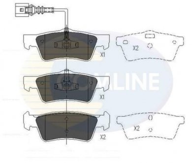 - Гальмівні колодки до дисків Comline CBP16062 (фото 1)