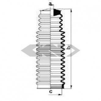 Пыльник рулевого механизма GKN SPIDAN 83865 (фото 1)