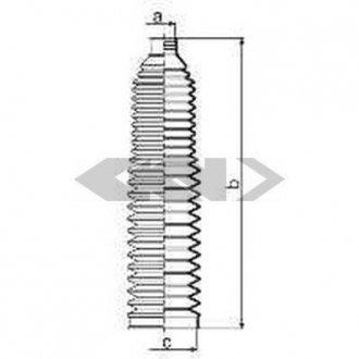 Пыльник рулевого механизма GKN SPIDAN 83987 (фото 1)