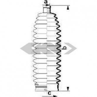 Пыльник рулевого механизма GKN SPIDAN 84011 (фото 1)