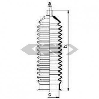 Пыльник рулевого механизма GKN SPIDAN 83923 (фото 1)