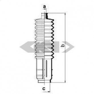 Пыльник рулевого механизма GKN SPIDAN 83915 (фото 1)