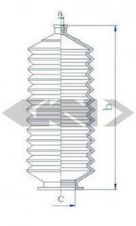 Пыльник рулевого механизма GKN SPIDAN 84203 (фото 1)
