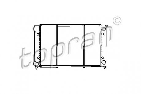 Радиатор, охлаждение двигател TOPRAN / HANS PRIES 102726 (фото 1)