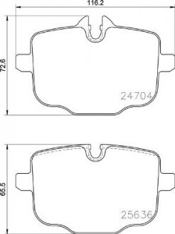 Гальмівні колодки дискові P06 101 BREMBO P06101 (фото 1)