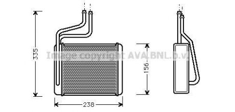 Радиатор, отоление салона AVA COOLING FD 6286 (фото 1)