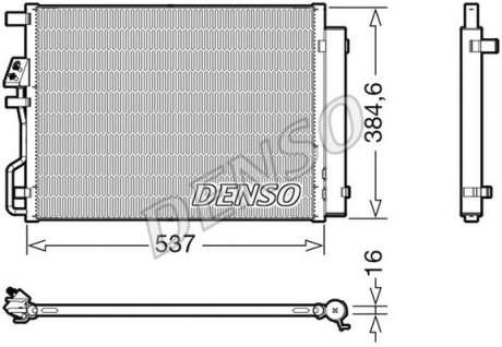 Радиатор кондиціонера DENSO DCN41021 (фото 1)