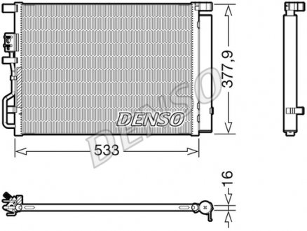 Радиатор кондиціонера DENSO DCN41016 (фото 1)