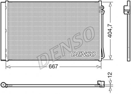 Радиатор кондиціонера DENSO DCN17062 (фото 1)