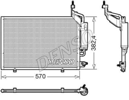 Радиатор кондиціонера DENSO DCN10050 (фото 1)
