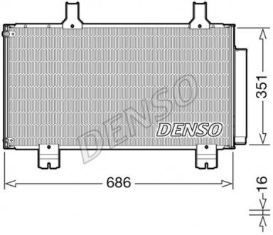 Радиатор кондиціонера DENSO DCN40028 (фото 1)