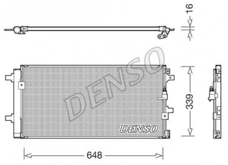 Радиатор кондиціонера DENSO DCN02043 (фото 1)