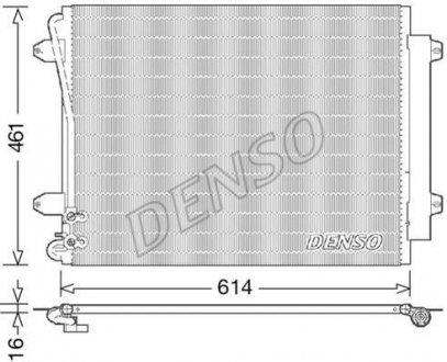 Радиатор кондиціонера DENSO DCN32011 (фото 1)