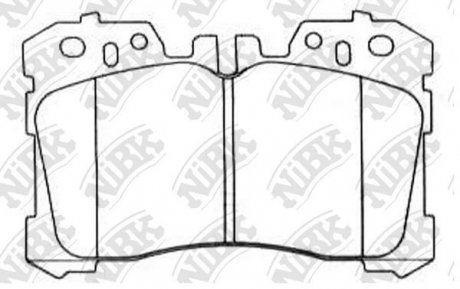 Колодки передние LS460 NiBK PN1833 (фото 1)