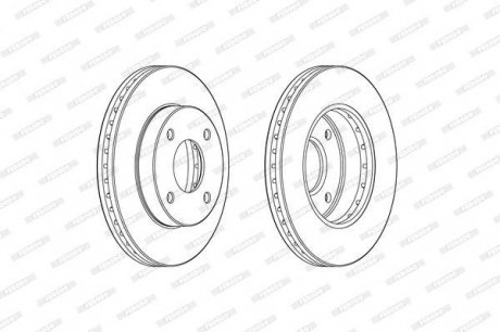 Гальмівний диск FERODO DDF2134C (фото 1)