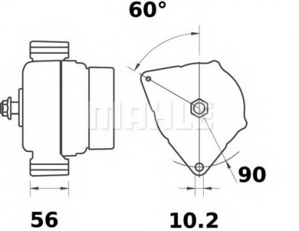 Генератор Original MAHLE MG 142 (фото 1)