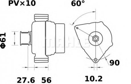 Генератор Original MAHLE MG 30 (фото 1)