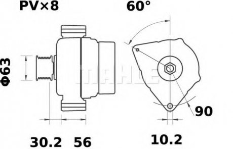 Генератор Original MAHLE MG 36 (фото 1)