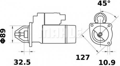 Стартер Original MAHLE MS 347 (фото 1)