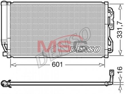 Радиатор кондиціонера DENSO DCN05035 (фото 1)