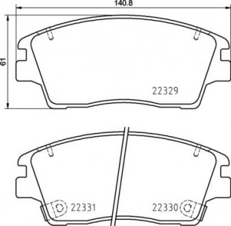 Гальмівні колодки дискові P30 096 BREMBO P30096 (фото 1)