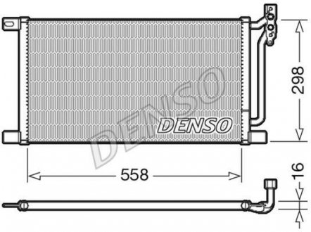 Радиатор кондиціонера DENSO DCN05020 (фото 1)