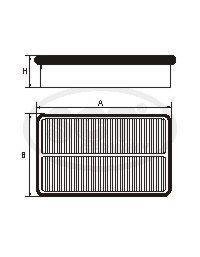 Фильтр воздушный HYUNDAI_Santa_Fe_III_/_Grand_Santa_Fe_2.4_Mpi_(12-) SC SCT GERMANY SB2380 (фото 1)