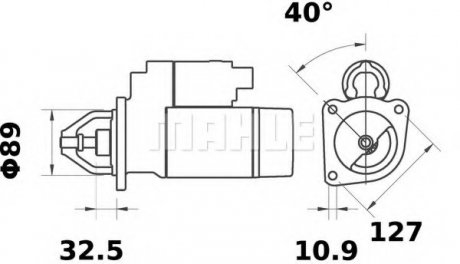 Стартер Original MAHLE MS 294 (фото 1)