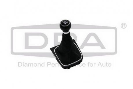 Ручка КПП с пыльником чорний 6 ступ VW Golf (04-14), Jetta (06-14),Scirocco (09- DPA 87110767402 (фото 1)