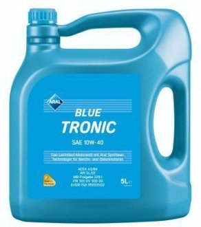 Олива моторна Blue Tronic 10W-40, 5л. ARAL 1529FA (фото 1)