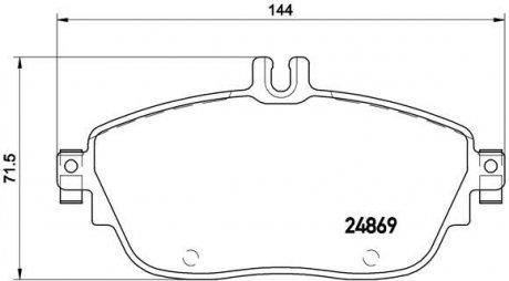 Гальмівні колодки передній BREMBO P50 093X (фото 1)