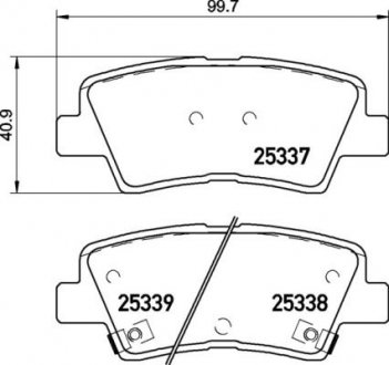 Тормозные колодки BREMBO P30 094 (фото 1)