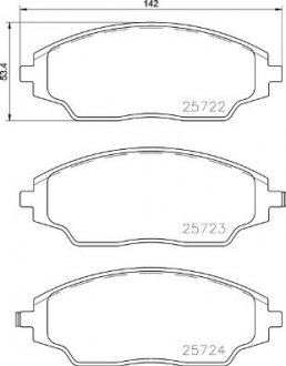 Гальмівні колодки дискові BREMBO P10 070 (фото 1)