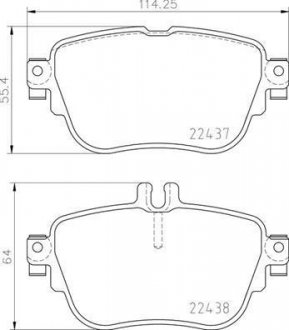 Гальмівні колодки дискові BREMBO P50 136 (фото 1)