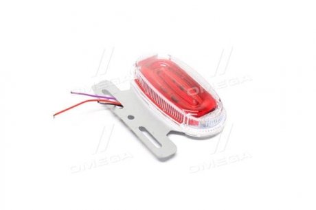 Ліхтар габаритний (червоний) 9D LED 24V (з поворотом, що біжить, підсвічуванням борту) TEMPEST TP 97-27-96 (фото 1)