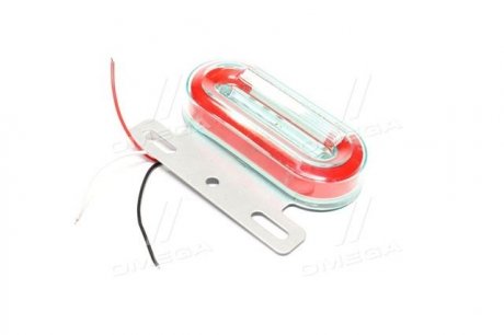 Ліхтар габаритний (червоний) LED 24V (з поворотом, що біжить, підсвічуванням борту) TEMPEST TP 97-27-90 (фото 1)