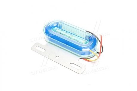 Ліхтар габаритний (синій) LED 24V (з поворотом, що біжить, підсвічуванням борту) TEMPEST TP 97-27-92 (фото 1)