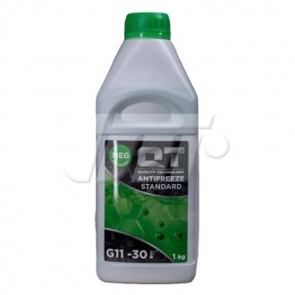 Антифриз QT MEG STANDARD -30 G11 зелений 1кг QT-OIL QT552301 (фото 1)