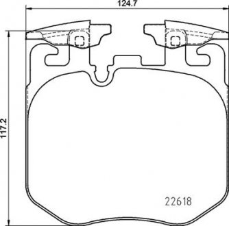 Колодки дискового тормоза BREMBO P06 106 (фото 1)