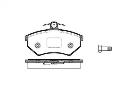 Колодки тормозные дисковые передні WOKING P0343.40 (фото 1)