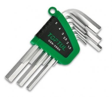 Комплект шестигранних ключів GSN-09SH Toptul GSN09SH (фото 1)