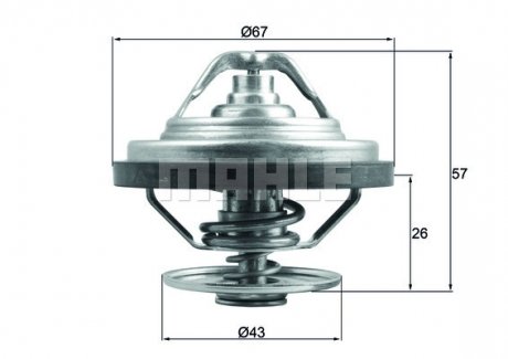 Термостат MAHLE TX 158 87 (фото 1)